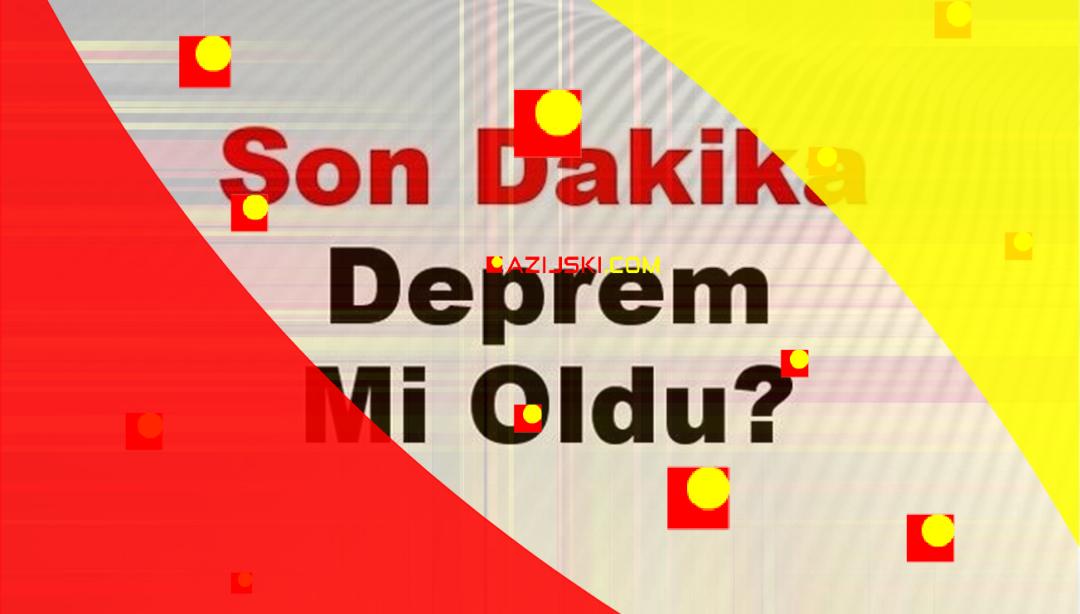 Son dakika deprem mi oldu? Az önce deprem nerede oldu? İstanbul, Ankara, İzmir ve il il AFAD son depremler 25 Aralık 2024 - Son Dakika Türkiye Haberleri