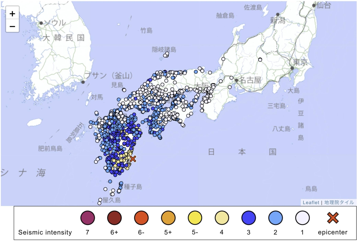 Upozorenje o cunamiju izdato nakon potresa M6.9 koji je pogodio jugozapad Japana