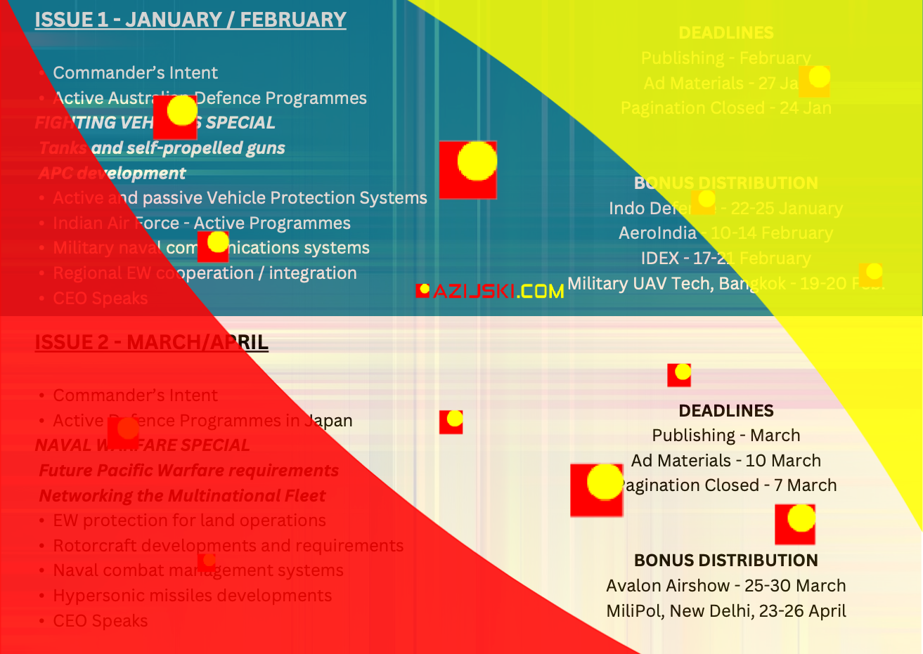 Urednički kalendar 2025 - Azijska vojna revija